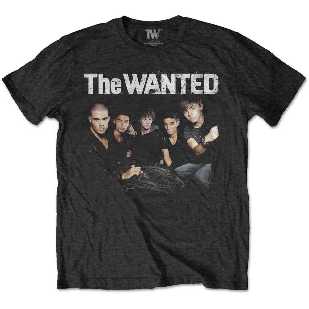 The Wanted - Retro Tshirt Homme - Noir